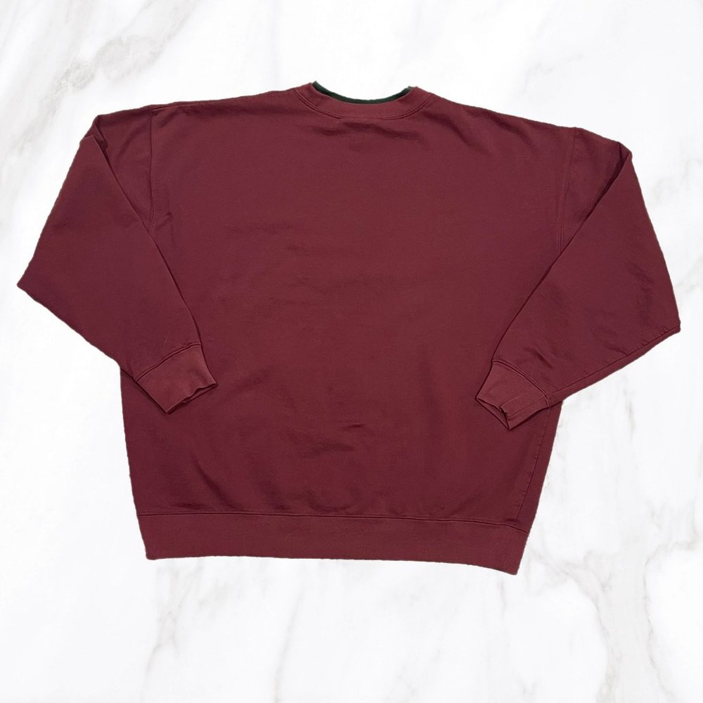 M&C Sportswear Burgundy Beary Best Grandma Sweatshirt, Size 1X - Picture 2 of 5